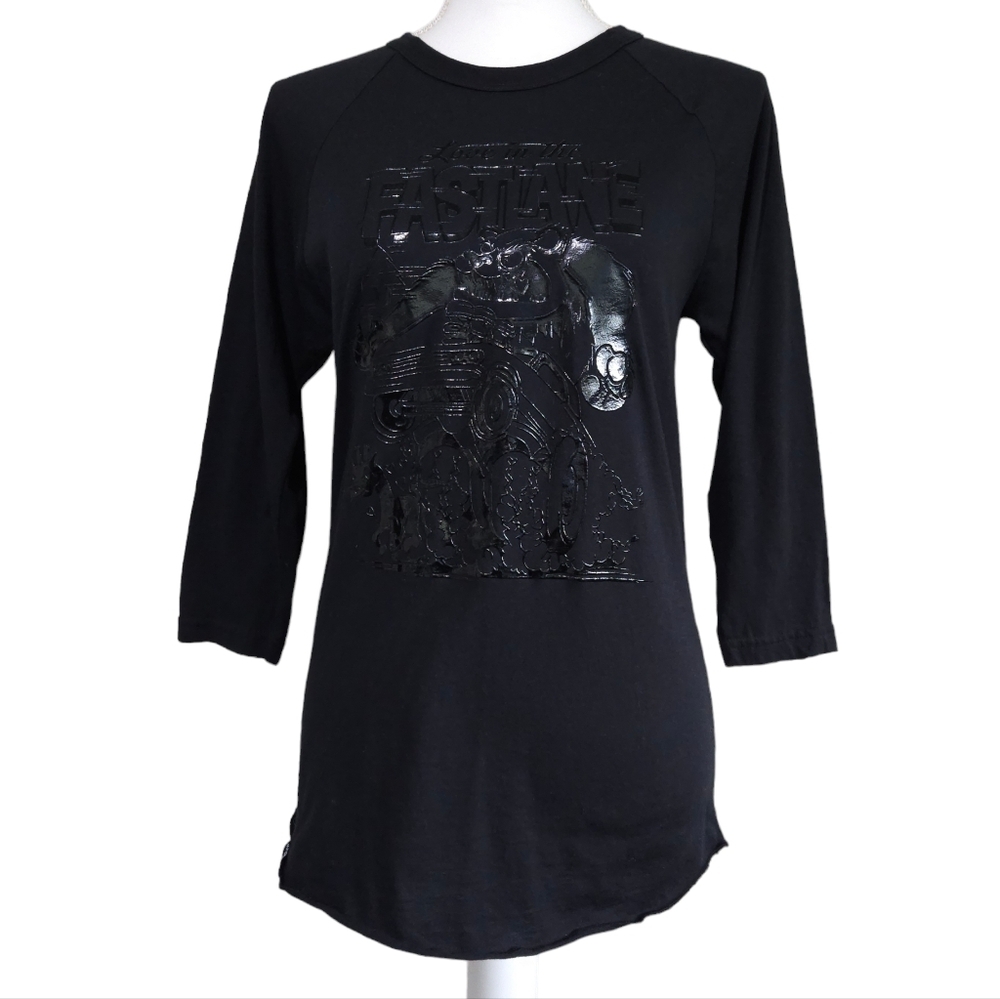 LRG Lifted research Group Embossed Graphic 3/4 Sleeve Tee